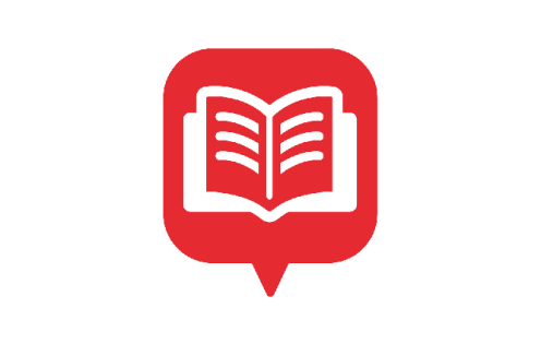 Icon showing open book